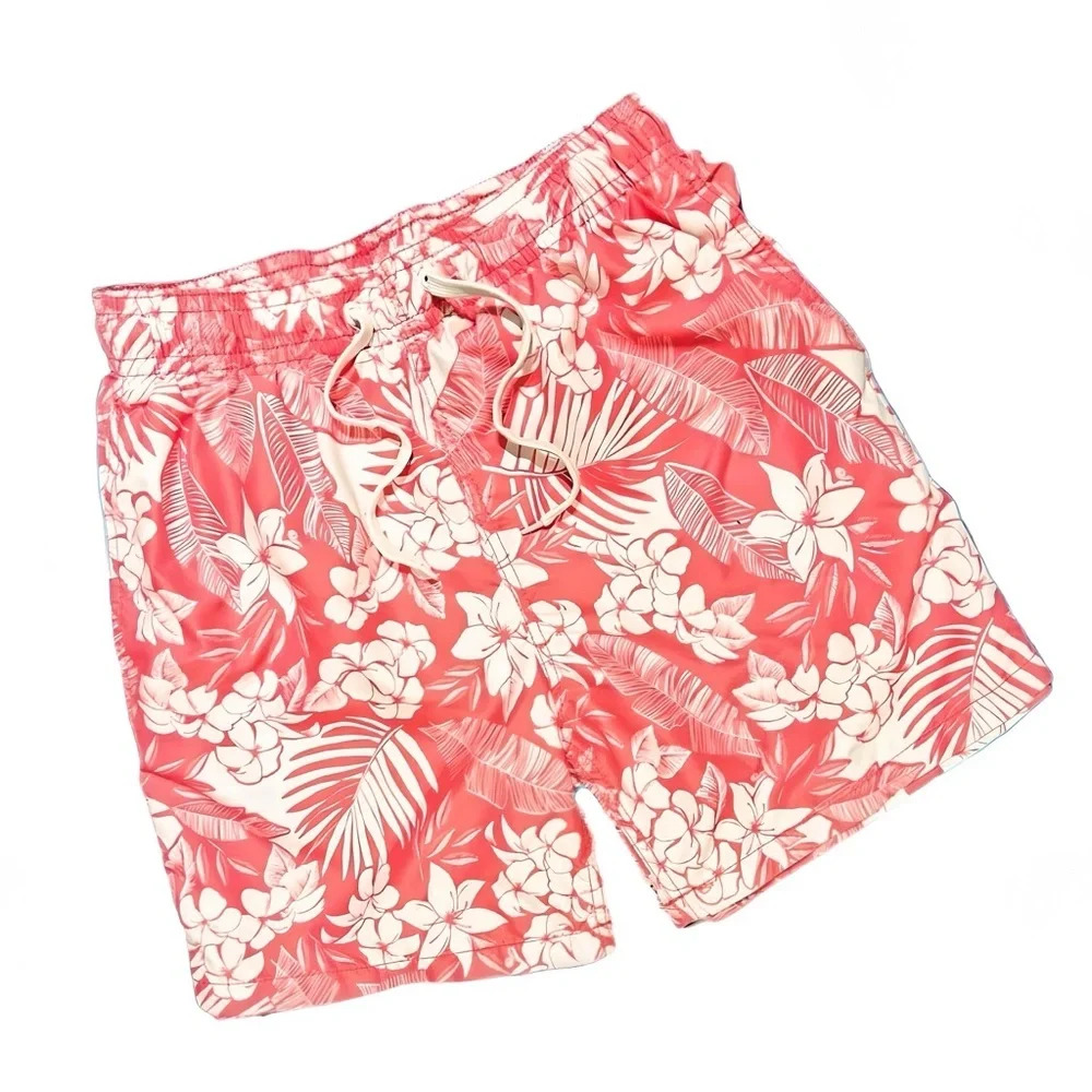 KANU SURF Men's Floral Quick  Dry Beach Volley Swim Trunk Size Large